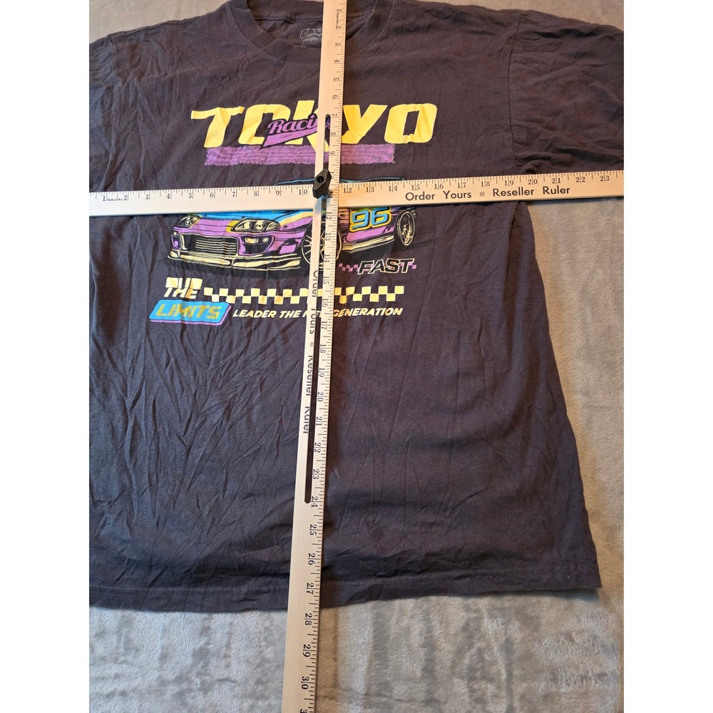Call Your Mother T-Shirt Mens XL Black Tokyo Racing Graphic Short Sleeve Tee - Picture 3 of 5